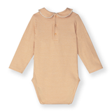 Baby Collar Onesie GOTS - Melon/Cream