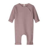 Baby Suit with Snaps - Berry