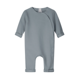 Baby Suit with Snaps GOTS - Stone Gray