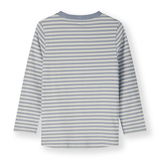 L/S Tee GOTS - Stone Gray/ Cream
