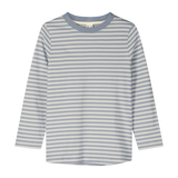 L/S Tee GOTS - Stone Gray/ Cream