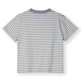 Oversized Tee GOTS - Stone Gray/Cream