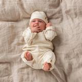 Born Hat Newborn - Ecru Speckle