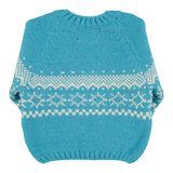 Jacquard sweater | Turquoise