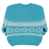Jacquard sweater | Turquoise
