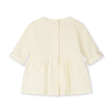 Baby Dress w/ Snaps GOTS - Cream