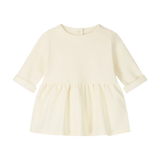 Baby Dress w/ Snaps GOTS - Cream