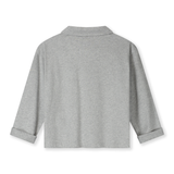L/S Polo Shirt GOTS - Grey Melange