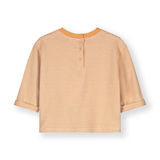 Baby L/S Pocket Tee GOTS - Melon/Cream