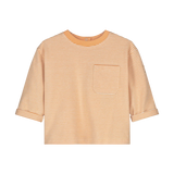 Baby L/S Pocket Tee GOTS - Melon/Cream