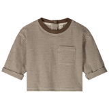 Baby L/S Pocket Tee GOTS -Woody/Cream