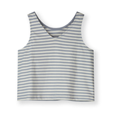Boxy Tank Top GOTS - Stone Gray/Cream