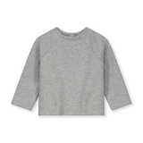 Baby Raglan Cardigan GOTS - Grey Melange
