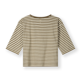Dropped Shoulder Tee GOTS - Woody/Cream
