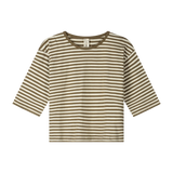Dropped Shoulder Tee GOTS - Woody/Cream