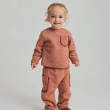 soft bamboo baby pants - ginger