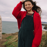 SOFT KNIT CARDIGAN POPPY RED