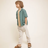 LINEN STRIPES PANTS