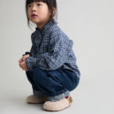 TARTAN BLOUSE NAVY
