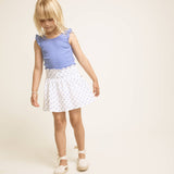 RIB RUFFLE T-SHIRT
