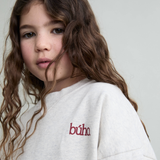 FLEECE SWEATSHIRT ECRU MELANGE