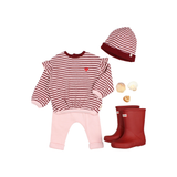 BB SOFT STRIPES GIRLY SWEATSHIRT POMEGRANATE