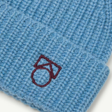 Beanie Blue Rib Knit
