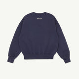 Bubble Sweatshirt Graystone Blue Fleece