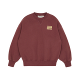 Crew Sweatshirt Burgundy Fleece