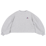 Repose Amsterdam | Crop heart sweater light mixed grey