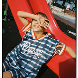 Sport jersey ss 2 sea blue tie dye color block
