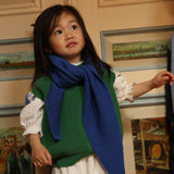 Triangle scarf Josephina Cobalt Blue