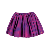 Tos Skirt - Blueberry Checkered