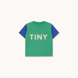 COLOR BLOCK BABY TEE - emerald