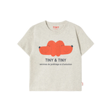 TINY&TINY GRAPHIC TEE *cream heather*