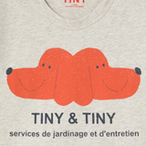 TINY&TINY GRAPHIC TEE *cream heather*