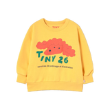 RED DOG GRAPHIC SWEATSHIRT *soft yellow*