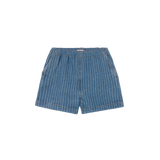 Stripes Denim Shorts
