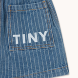 Stripes Denim Shorts