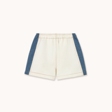 Color Block Denim Short