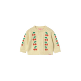 Mini Cherries Knitted Baby Cardigan