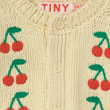 Mini Cherries Knitted Baby Cardigan