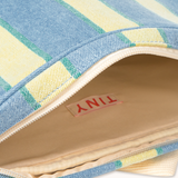 RETRO STRIPES TODDLER BACKPACK *light wash denim*