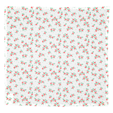 bandana | ecru w/ red flowers allover
