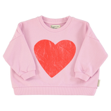 sweatshirt | lilac w/ red heart print
