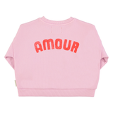 sweatshirt | lilac w/ red heart print