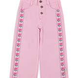 flare trousers | lilac