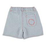 boy shorts | ecru w/ indigo stripes