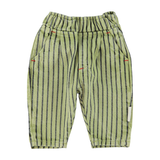 unisex trousers  | green w/ indigo stripes