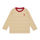 Long Sleeve Tee - Banana Crepe Stripe Jersey